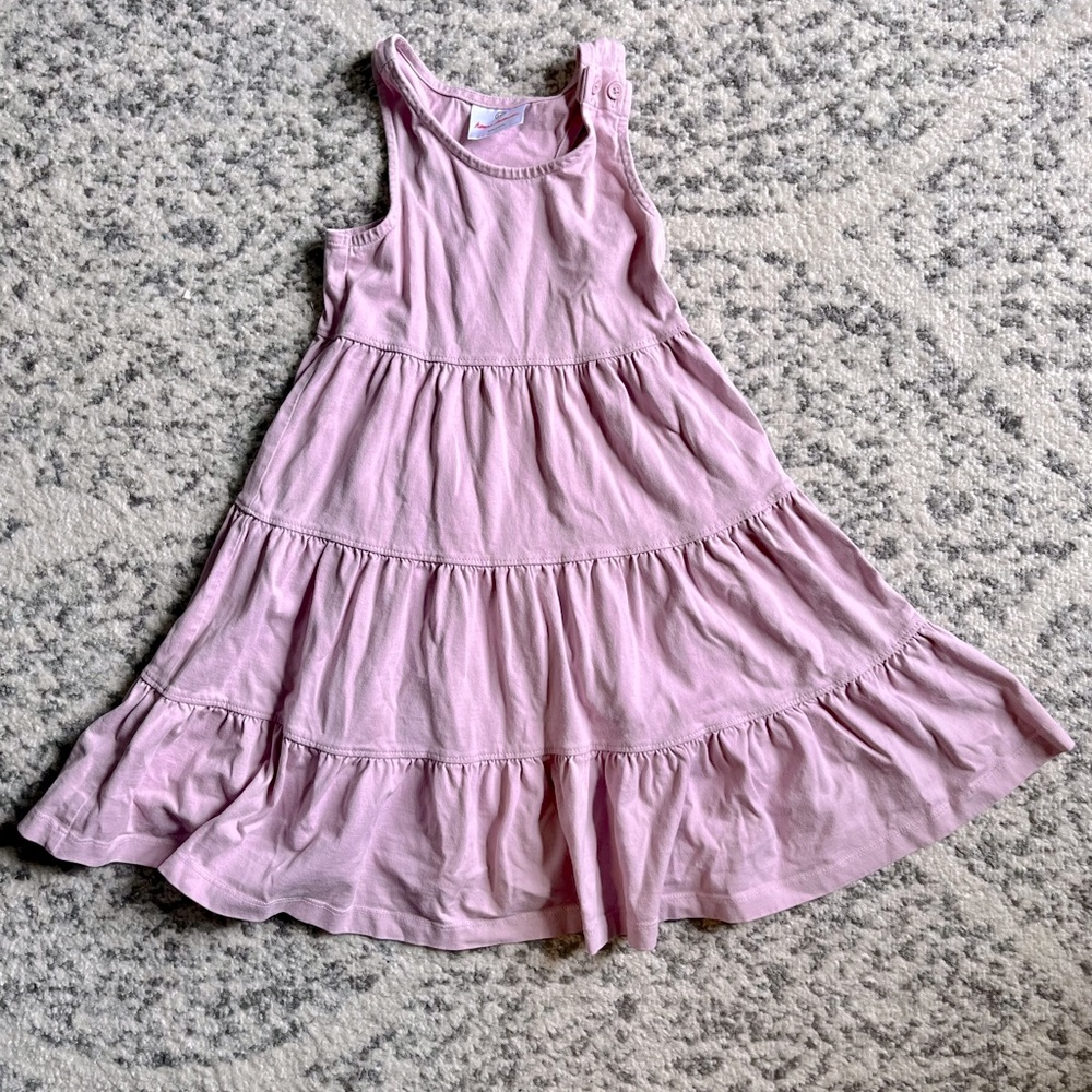 Hanna Anderson Lilac Twirl Power Racerback Dress Size 4